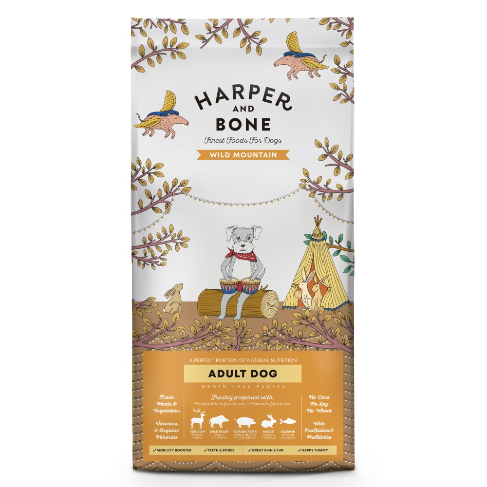 Harper and Bone Dog Adult Large & Medium divoké hory 2 kg - zvìtšit obrázek