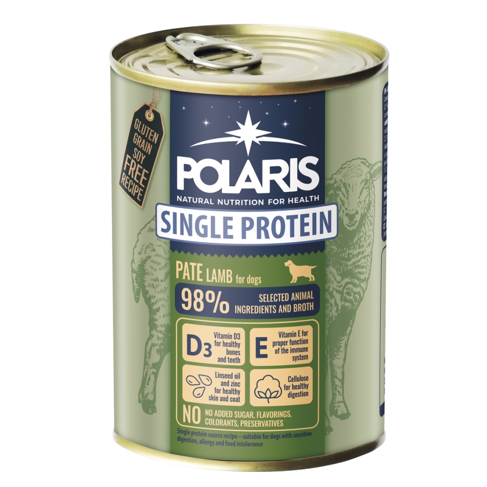 Polaris Single Protein paté Pes Jehnìèí, konzerva 400 g PRODEJ PO BALENÍ (6 ks) - zvìtšit obrázek