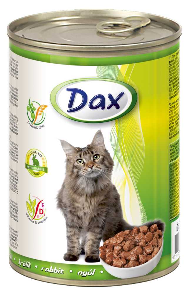 Dax Cat kousky králièí, konzerva415 g - zvìtšit obrázek