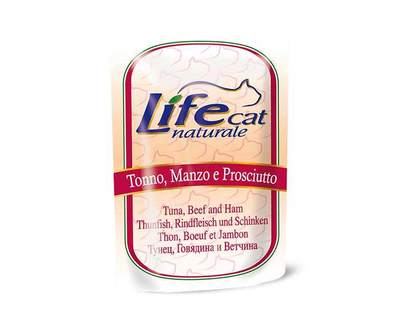 LifeCat Tuna & Beef & Ham, kapsièka 70 g - zvìtšit obrázek