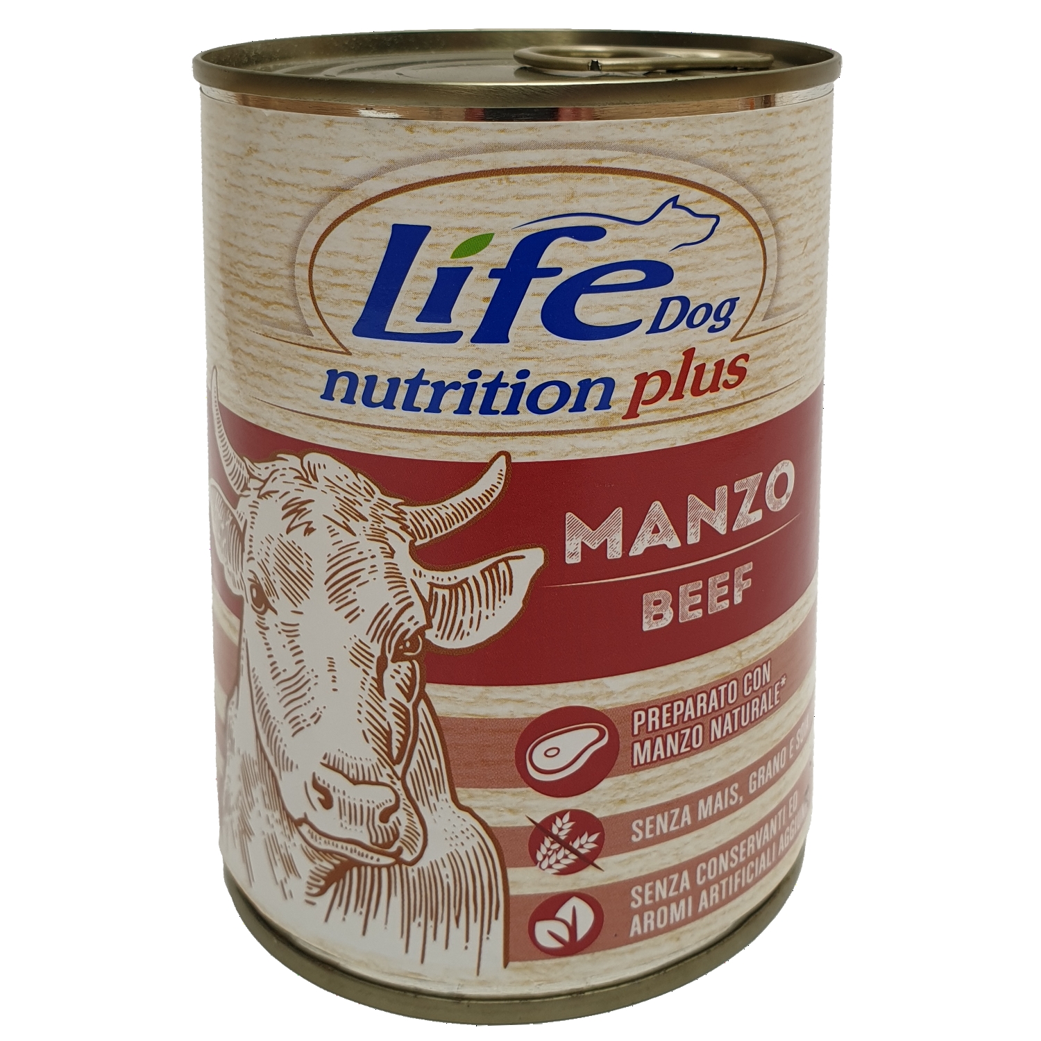 LifeDog Beef chunks, konzerva 400 g - zvìtšit obrázek