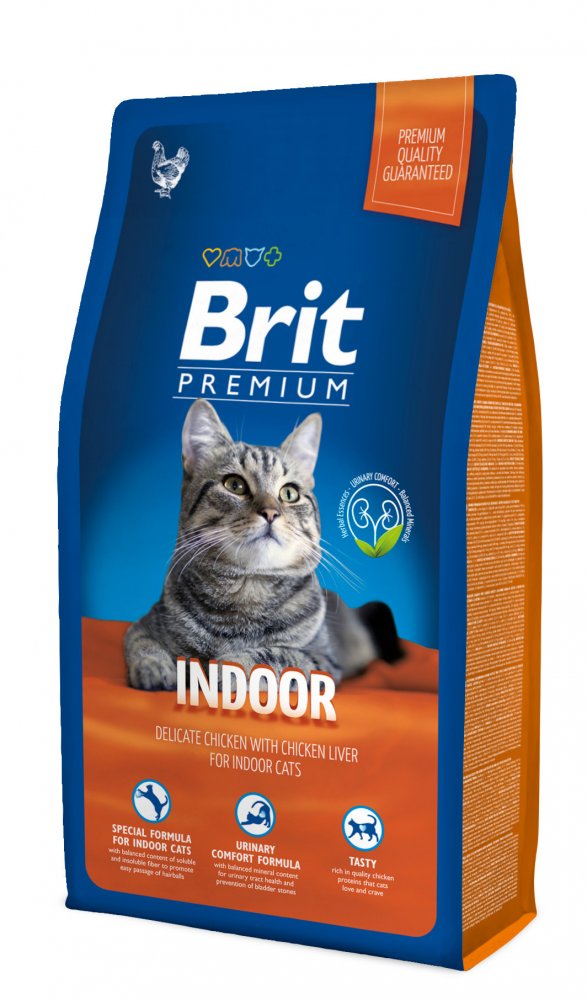 Brit Premium Cat Indoor 8kg - zvìtšit obrázek