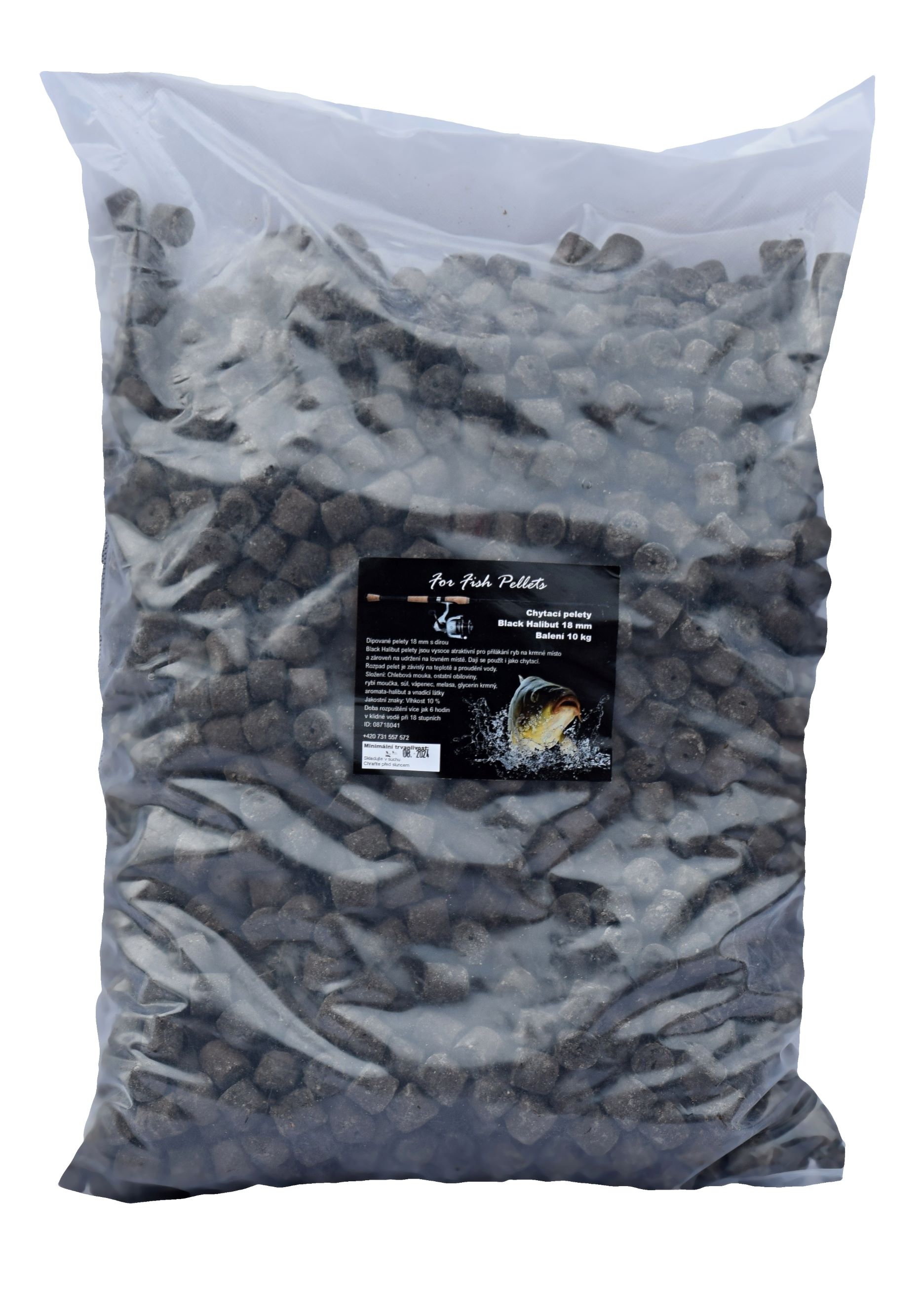 For Fish Pellets - Black Halibut 18mm  - zvìtšit obrázek